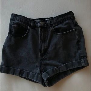 American Apparel High Waisted Gray Shorts